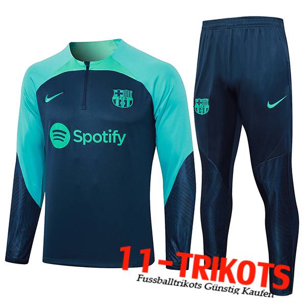 FC Barcelona Trainingsanzug Navy blau 2023/2024 -02