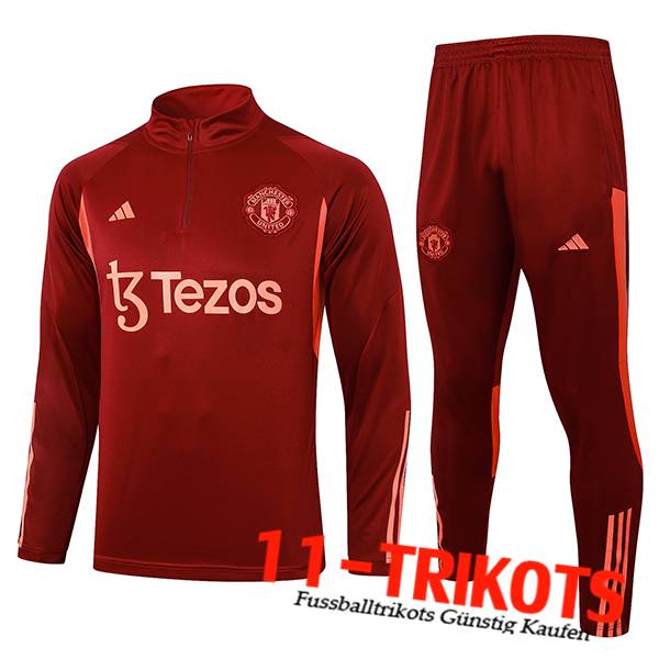 Manchester United Trainingsanzug Rot 2023/2024 -04