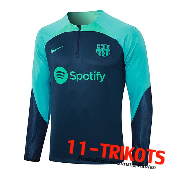 FC Barcelona Training Sweatshirt Navy blau 2023/2024 -02