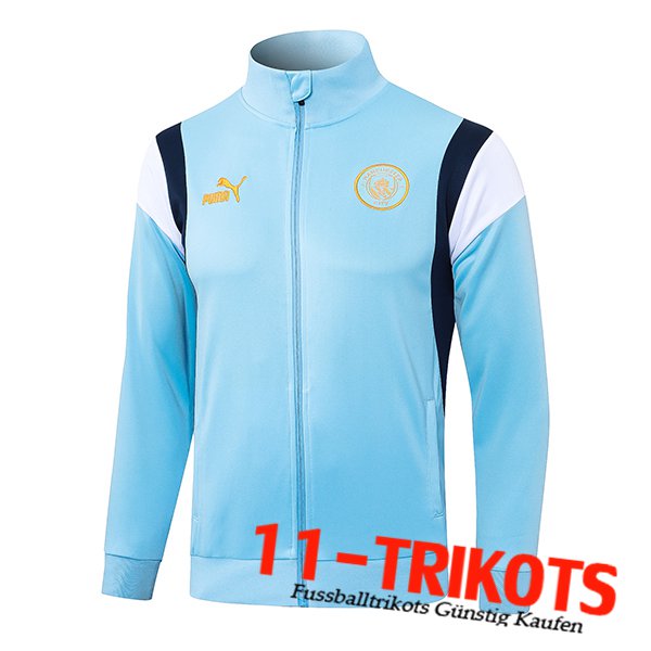 Manchester City Trainingsjacke Hellblau 2023/2024 -02