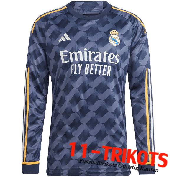 Real Madrid Auswärtstrikot Langarms 2023/2024