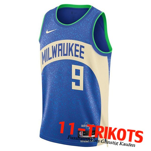 Milwaukee Bucks Trikot (PORTIS JR #9) 2023/24 Blau/Weiß