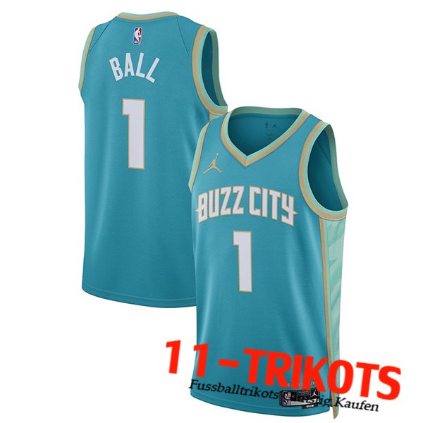 Charlotte Hornets Trikot (BALL #1) 2023/24 Blau -02