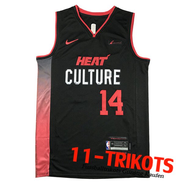 Miami Heat Trikot (HERRO #14) 2023/24 Schwarz/Rot -02