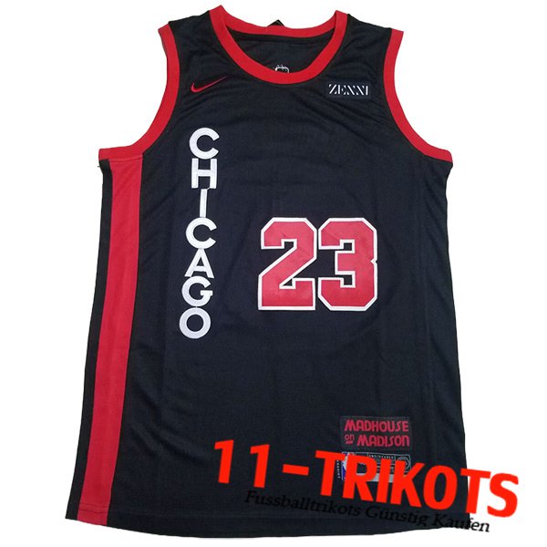 Chicago Bulls Trikot (JORDAN #23) 2023/24 Schwarz/Rot -04