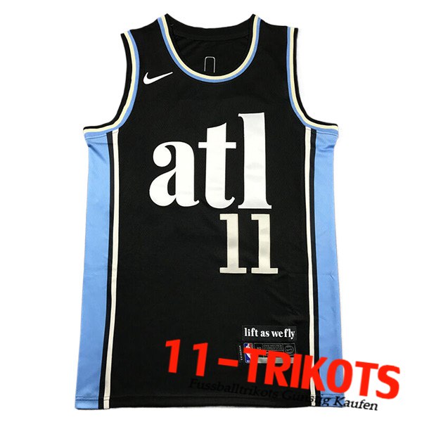 Atlanta Hawks Trikot (YOUNG #11) 2023/24 Schwarz/Blau