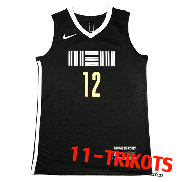 Memphis Grizzlies Trikot (MORANT #12) 2023/24 Schwarz -03