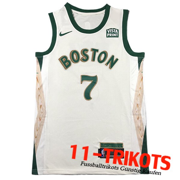 Boston Celtics Trikot (BROWN #7) 2023/24 Weiß/Grün