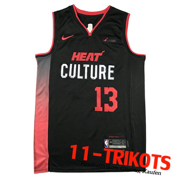 Miami Heat Trikot (ADEBAYO #13) 2023/24 Schwarz/Rot