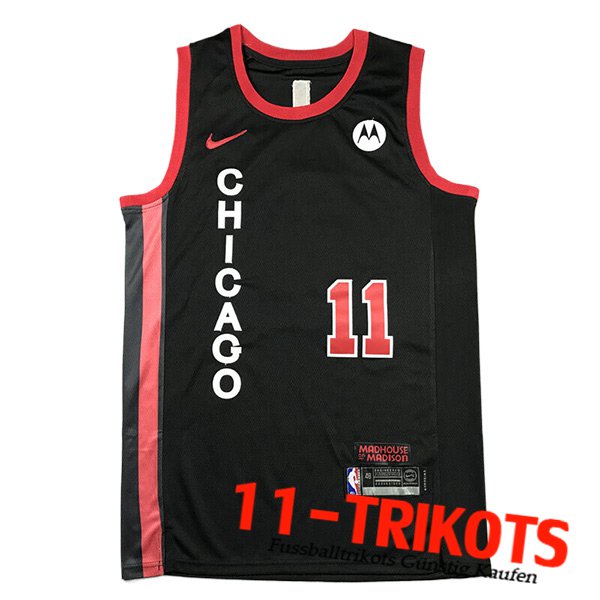 Chicago Bulls Trikot (DEROZAN #11) 2023/24 Schwarz/Rot