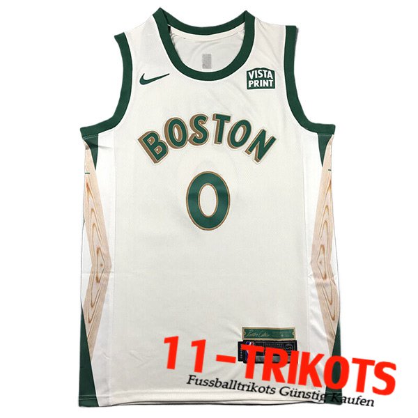 Boston Celtics Trikot (TATUM #0) 2023/24 Weiß/Grün