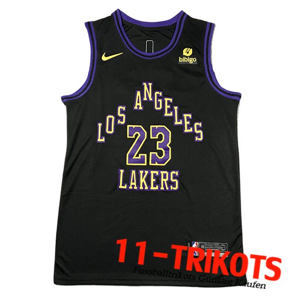 Los Angeles Lakers Trikot (JAMES #23) 2023/24 Schwarz -03