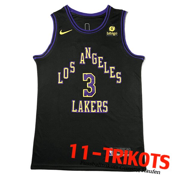 Los Angeles Lakers Trikot (DAVIS #3) 2023/24 Schwarz -03