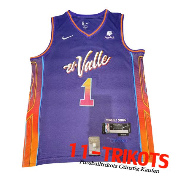 Phoenix Suns Trikot (BOOKER #1) 2023/24 lila/Rot