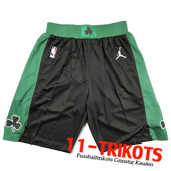 Boston Celtics Shorts NBA 2023/24 Schwarz/Grün -02
