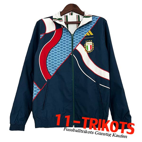 Italien Windjacke Dunkelblau 2023/2024