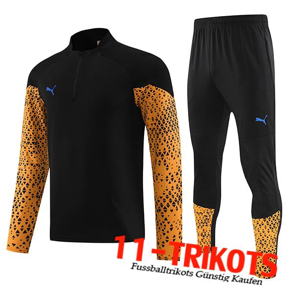 PUMA Trainingsanzug Schwarz/Orange 2023/2024