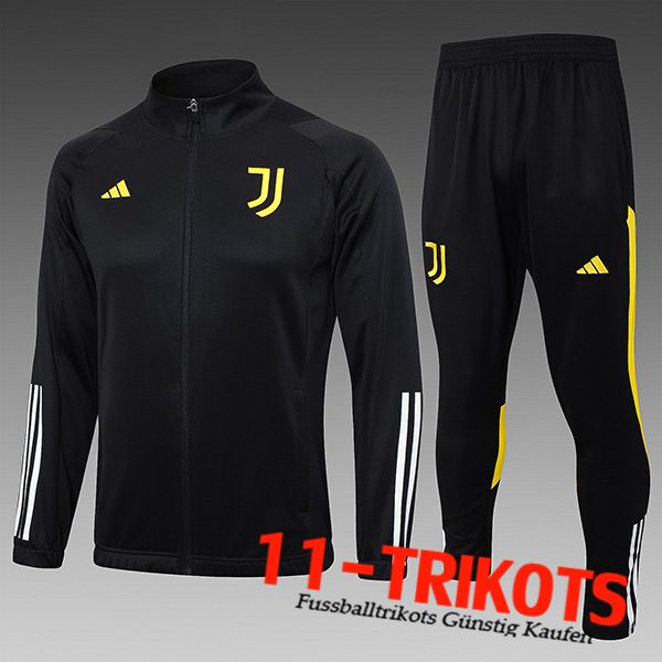 Juventus Trainingsanzug (Jacke) Schwarz/Gelb 2023/2024