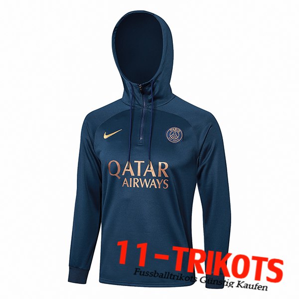 PSG Training Sweatshirt Mit Kapuze Dunkelblau 2023/2024