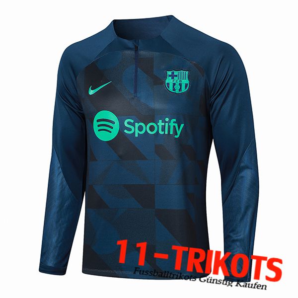 FC Barcelona Training Sweatshirt Blau/Grün 2023/2024