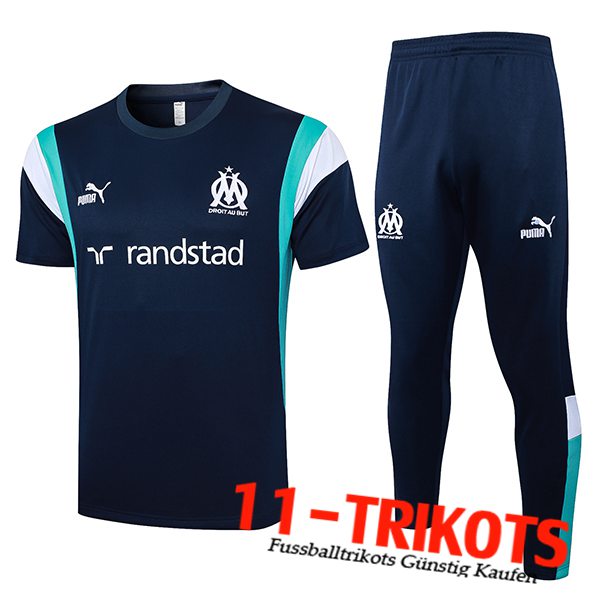 Marseille Poloshirt Dunkelblau 2023/2024