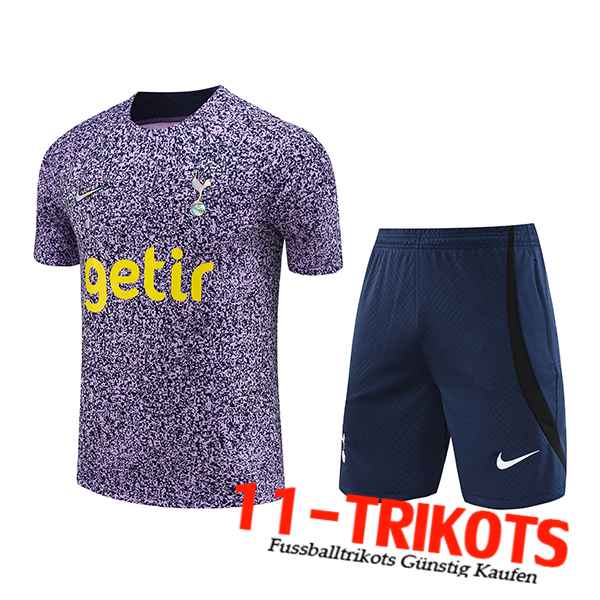 Tottenham Hotspur Trainingstrikot + Shorts lila/Blau 2023/2024