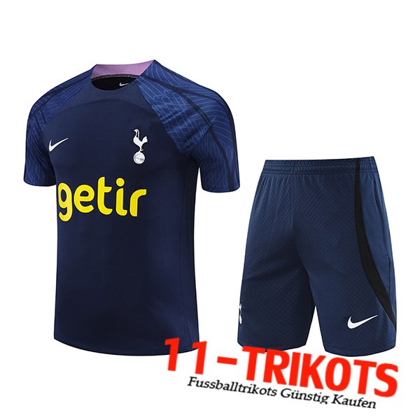 Tottenham Hotspur Trainingstrikot + Shorts Dunkelblau 2023/2024