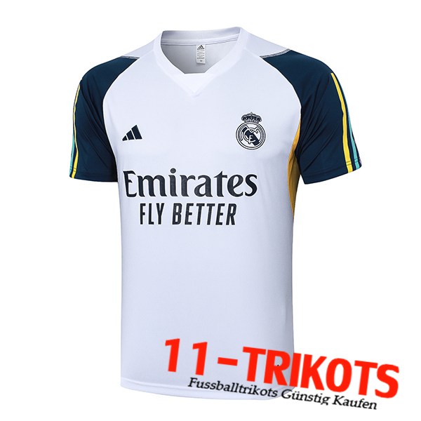 Real Madrid Poloshirt Weiß/Blau 2023/2024