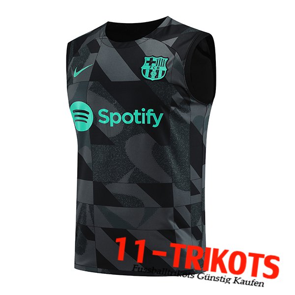 FC Barcelona Trainings-Tanktop Schwarz/Grau/Grün 2023/2024