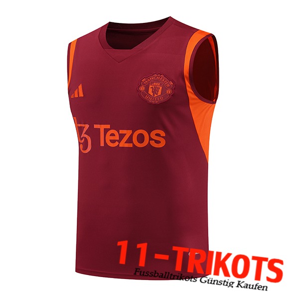 Manchester United Trainings-Tanktop Rot 2023/2024