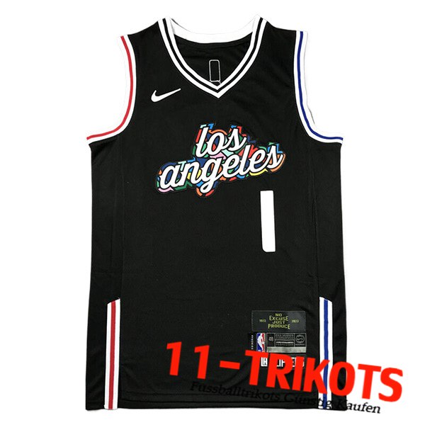 Los Angeles Clippers Trikot (HARDEN #1) 2023/24 Schwarz/Weiß