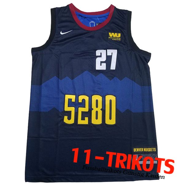 Denver Nuggets Trikot (MURRAY #27) 2023/24 Schwarz/Blau