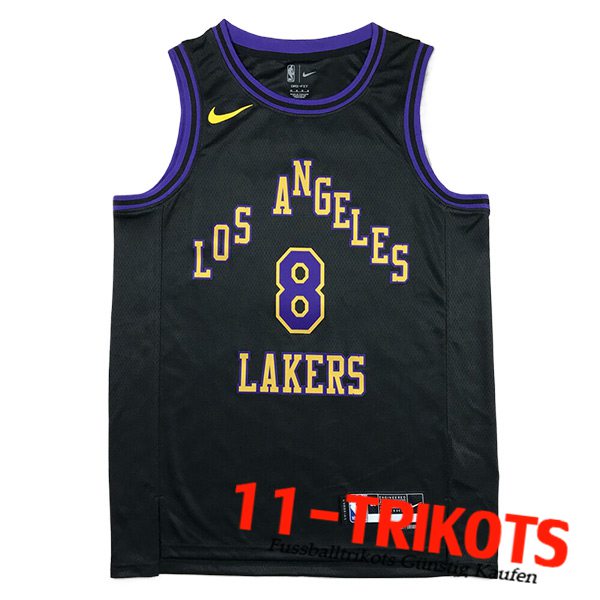 Los Angeles Lakers Trikot (BRYANT #8) 2023/24 Schwarz/lila/Gelb