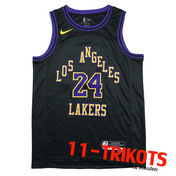 Los Angeles Lakers Trikot (BRYANT #24) 2023/24 Schwarz/lila/Gelb