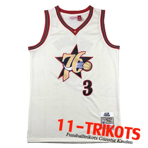 Philadelphia 76ers Trikot (IVERSON #3) 2023/24 Beige