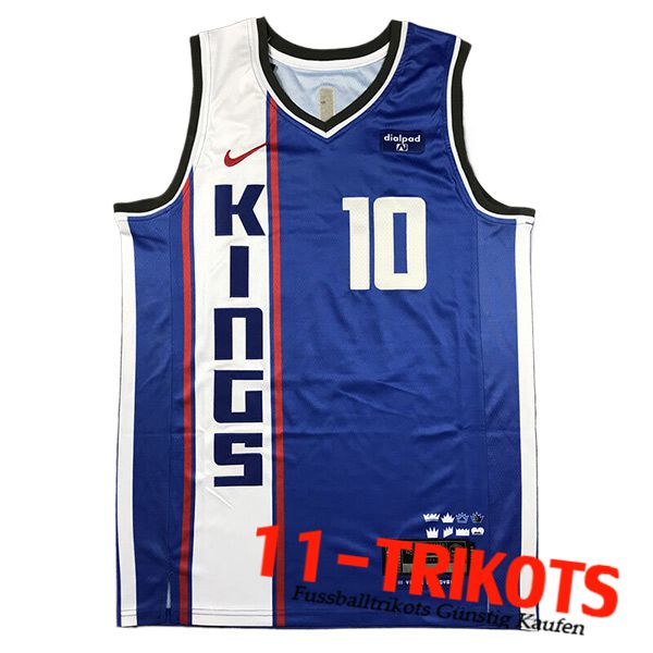 Sacramento Kings Trikot (SABONIS #10) 2023/24 Blau/Weiß