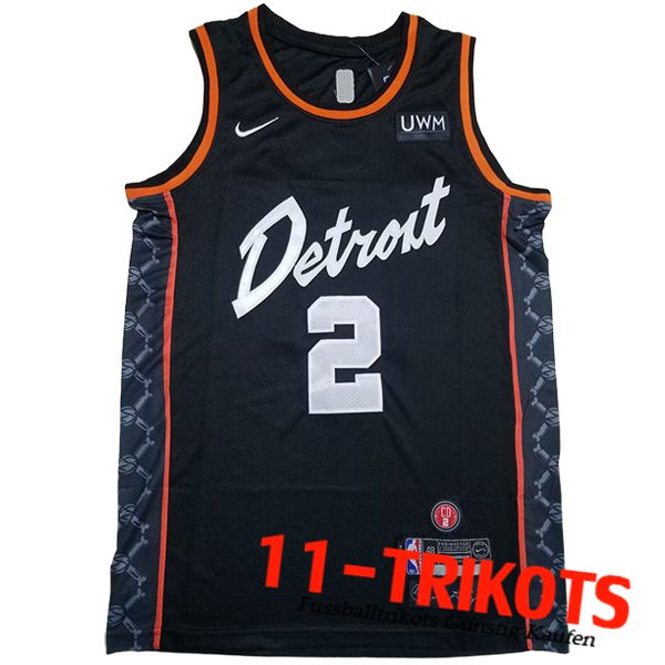 Detroit Pistons Trikot (CUNNINGHAM #2) 2023/24 Schwarz