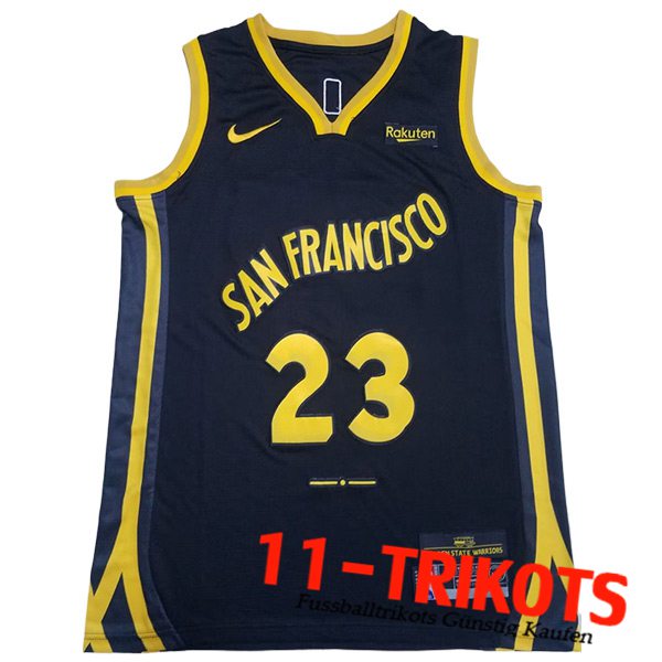 Golden State Warriors Trikot (GREEN #23) 2023/24 Schwarz/Gelb