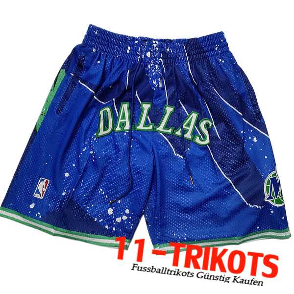 Dallas Mavericks Shorts NBA 2023/24 Blau/Grün -02