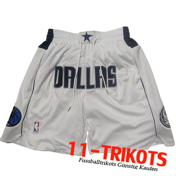 Dallas Mavericks Shorts NBA 2023/24 Weiß