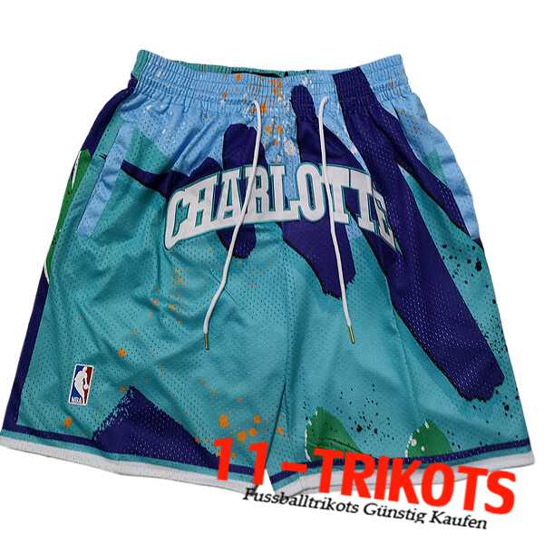 Charlotte Hornets Shorts NBA 2023/24 Blau/Grün