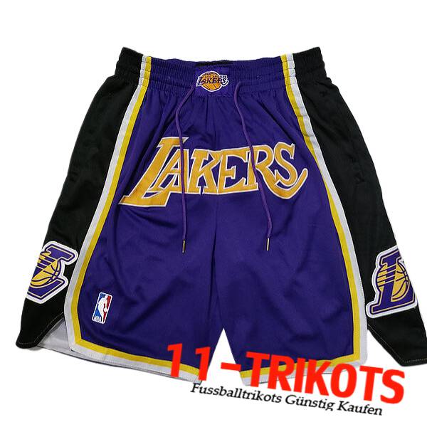 Los Angeles Lakers Shorts NBA 2023/24 lila/Schwarz