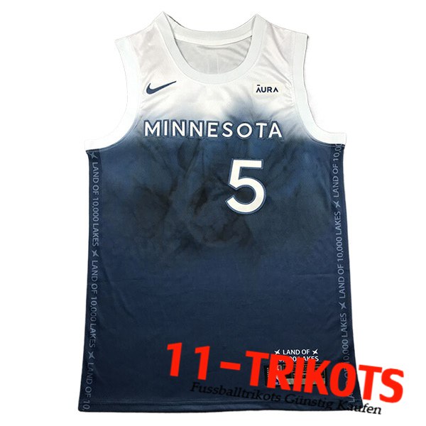 Minnesota Timberwolves Trikot (EDWARDS #5) 2023/24 Weiß/Blau