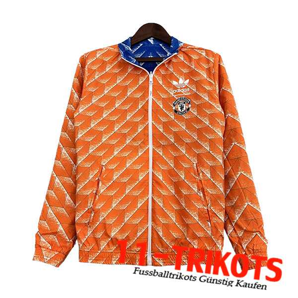 Manchester United Windjacke Orange/Weiß 2023/2024