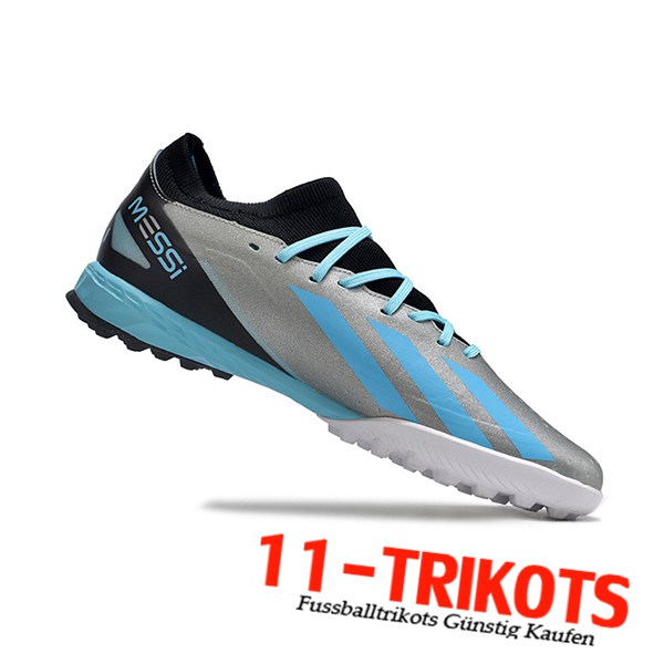 Adidas Fussballschuhe X CRAZYFAST.3 TF BOOTS Grau/Schwarz/Blau