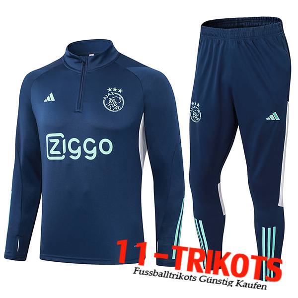 Ajax Trainingsanzug Blau/Weiß 2023/2024