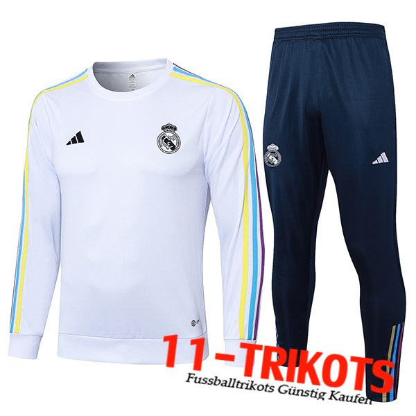 Real Madrid Trainingsanzug Weiß/Schwarz 2023/2024