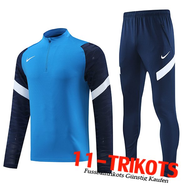 Nike Trainingsanzug Blau/Schwarz 2023/2024