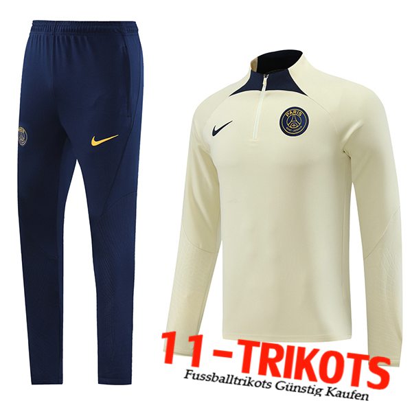 PSG Trainingsanzug Beige/Blau 2023/2024