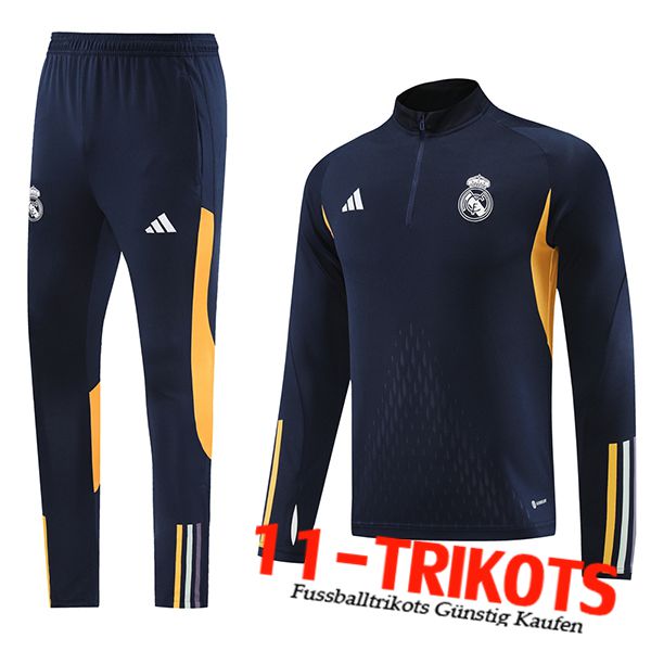 Real Madrid Trainingsanzug Blau/Gelb 2023/2024